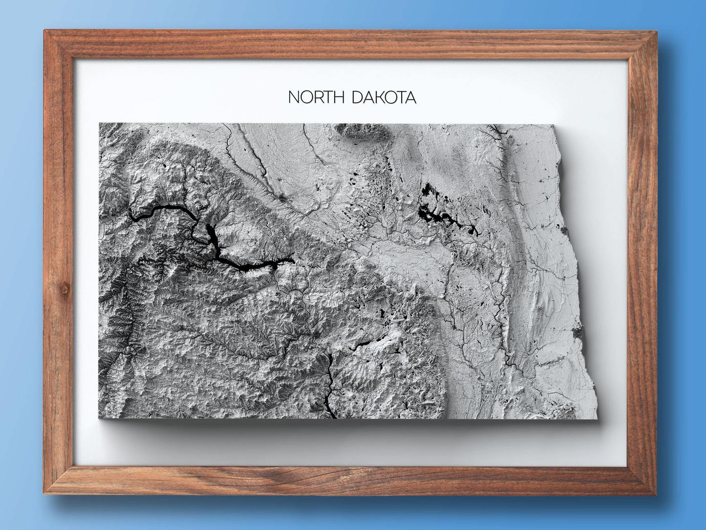 North Dakota Elevation Map