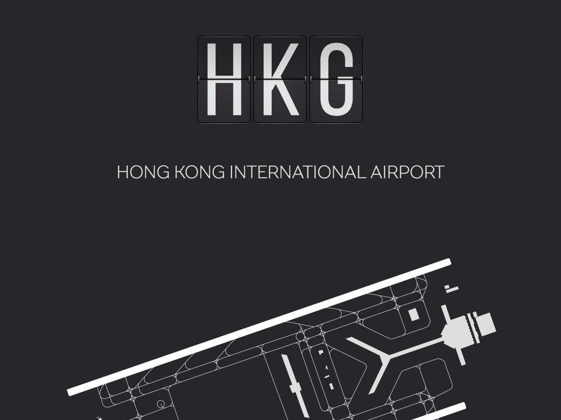 Airport Wall Kong HKG Hong – Art Massive Map Wanderlust